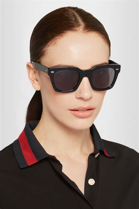 gucci square-frame acetate sunglasses